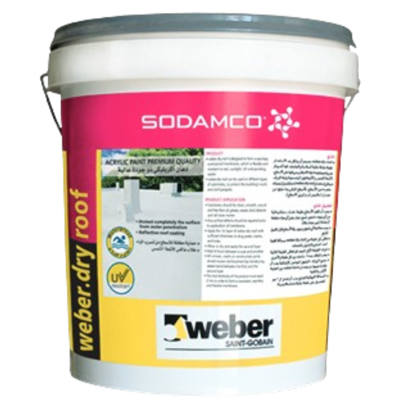 Weber Weberdry Roof Mono Component Acrylic Based Waterproof Coating 20Kg
