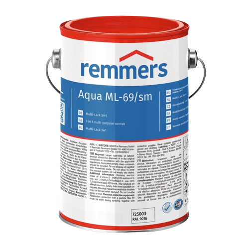 Remmers, Aqua ML, 69/sm 3in1 Multi-Purpose Varnish 5Ltr