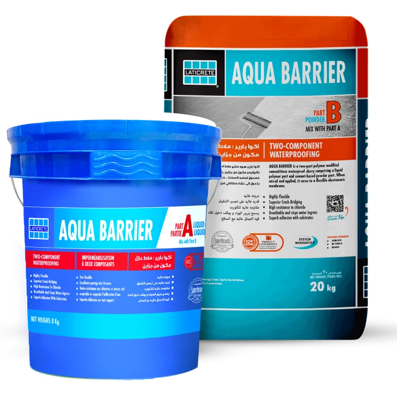Laticrete Aqua Barrier Two-Component Cement-Based Elastic Waterproofing Membrane