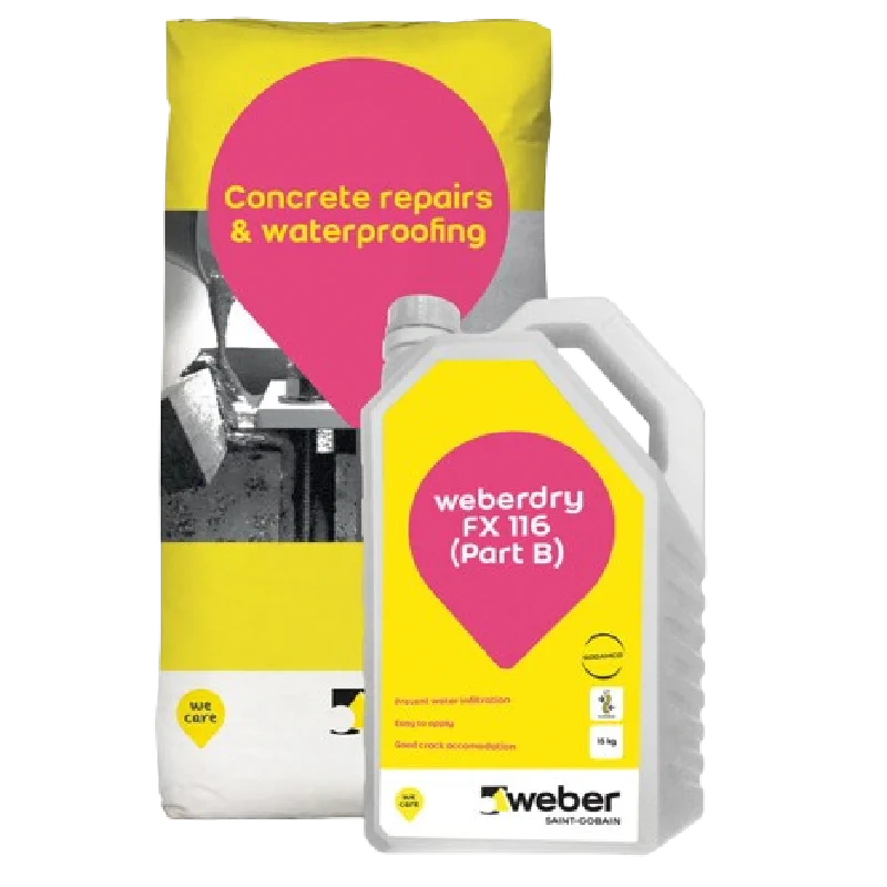 Weber weberdry 116 FX Flexible Cement Based Acrylic Waterproof Coating 18kg