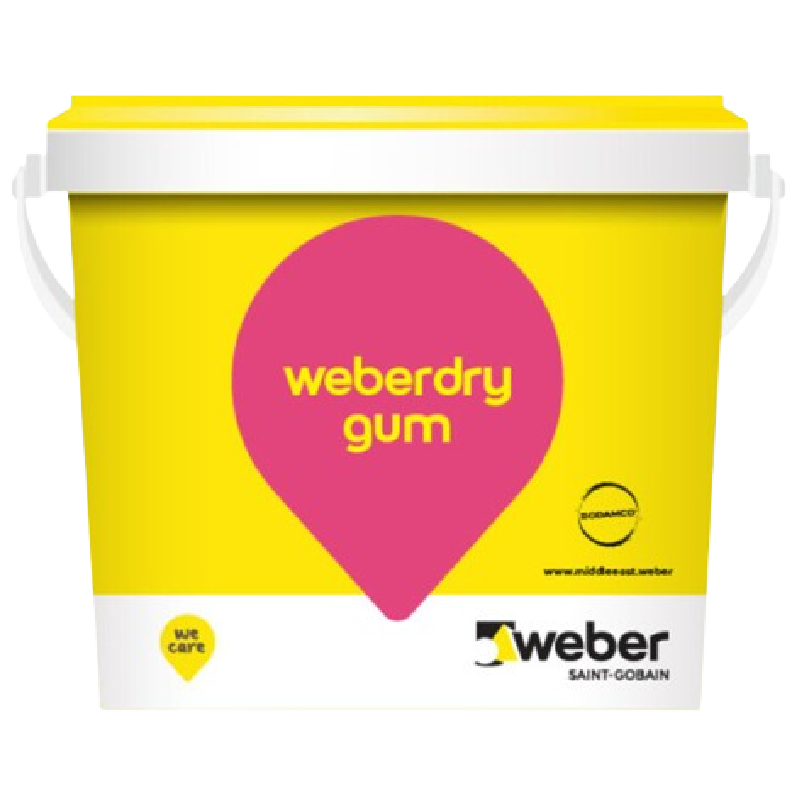 Weber Weberdry Gum Mono Component Acrylic Based Flexible Waterproofing for Under Tiling 25Kg