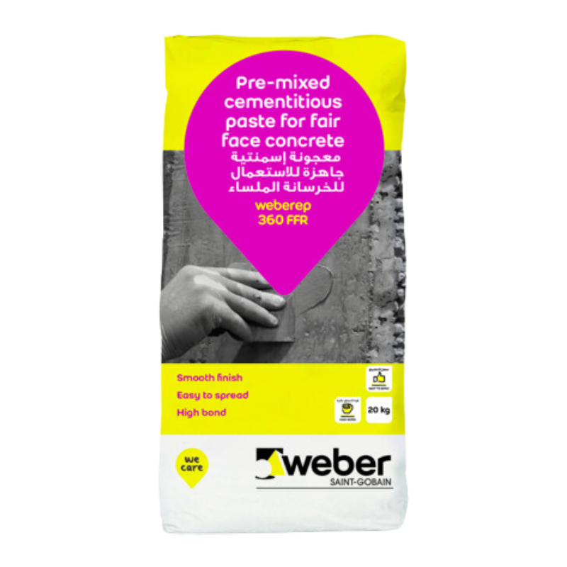 Weber weberep 360 FFR Grey Pre-Mixed Cementitious Paste for Fair Face Concrete 20Kg